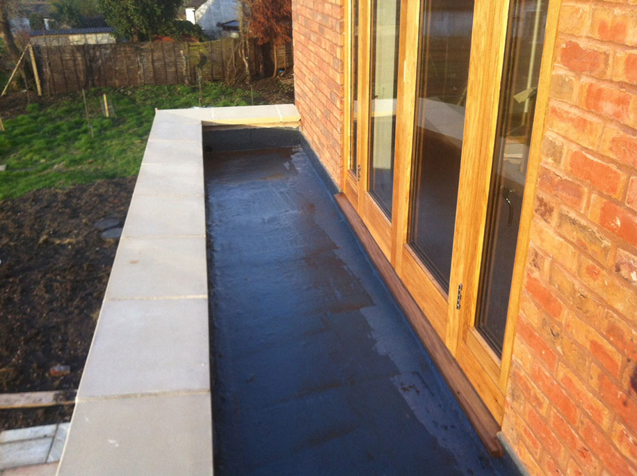 balcony walkway with anti-slip surface