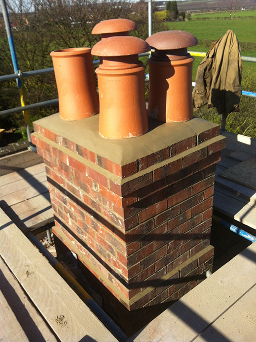 Chimney rebuild and pointing